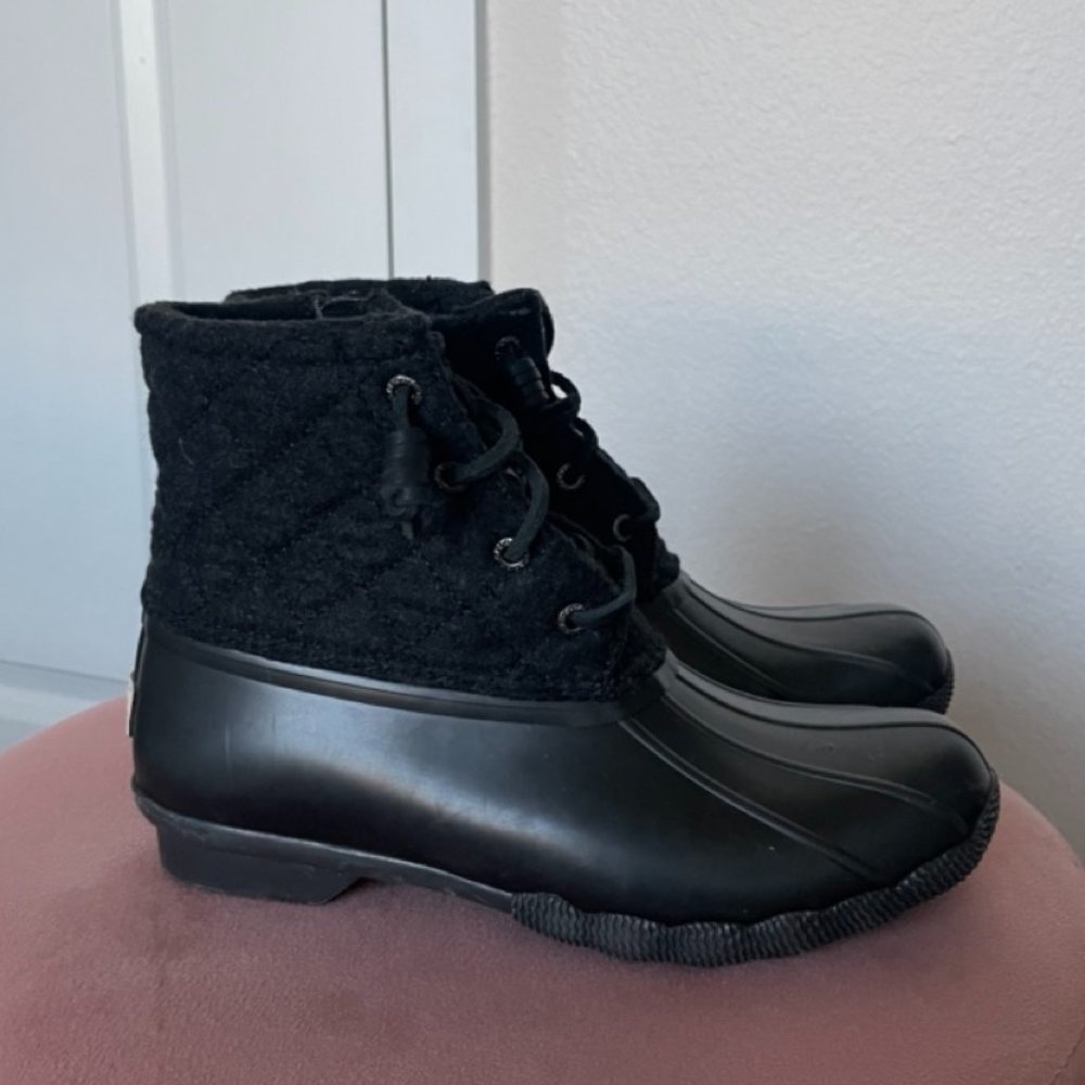 Black Sperry Duck Boot